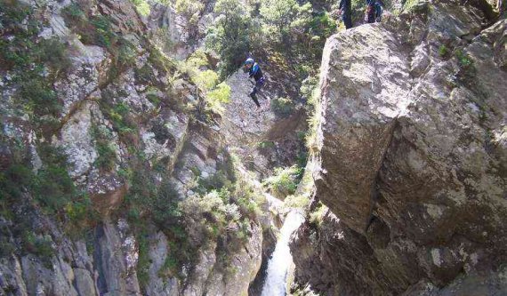 Descente canyon Le Llech Pyrénées-Orientales