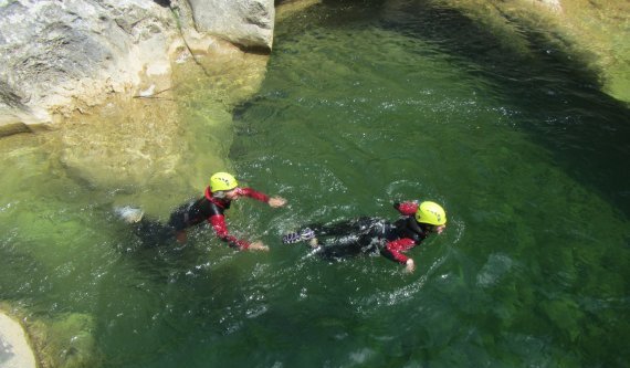 Canyon de Molitg Nage en eau vive