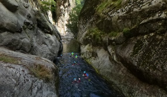 Sortie canyoning expert gorges de Taurinya