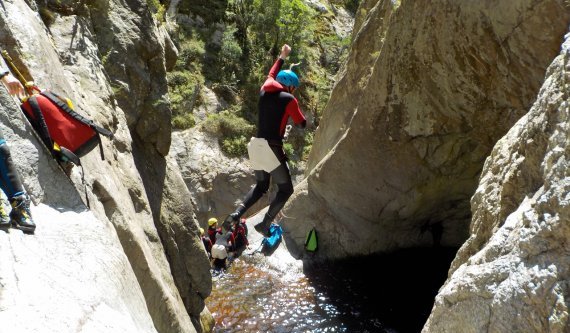 Canyoning Gourg des Anelles Ceret Pyrenees-Orientales