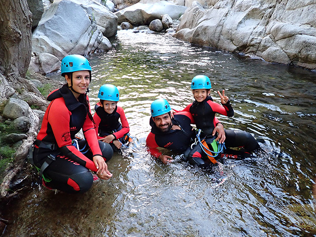 canyoning en famille Pyrénées-Orientales