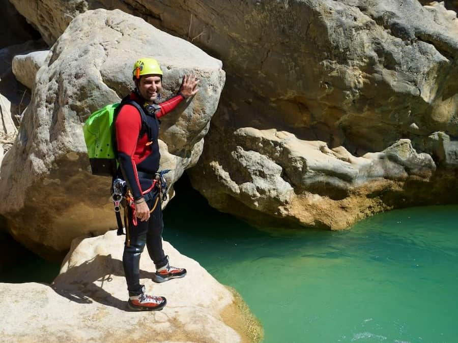 canyoning equipment and clothing