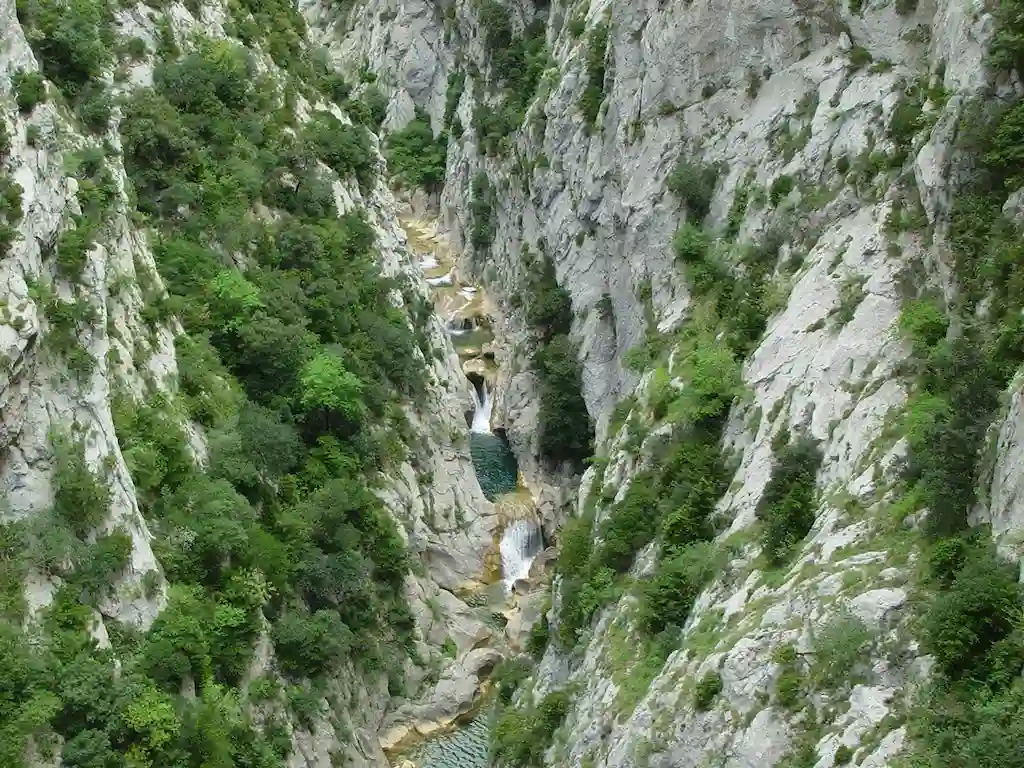 Canyon Llech seen from the sky