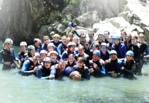 Séminaire d'entreprise canyoning dans les Pyrénées-Orientales