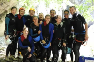 Team building canyoning département 66