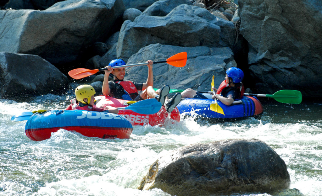 River tubing in the Pyrénées-Orientales